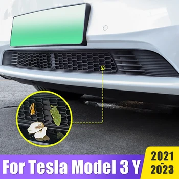 אביזרי רכב עבור טסלה מודל 3 Y 2021 2022 2023 באיכות גבוהה מול נמוכה יותר סורג הפגוש גריל כיסוי קישוט לקצץ מדבקה