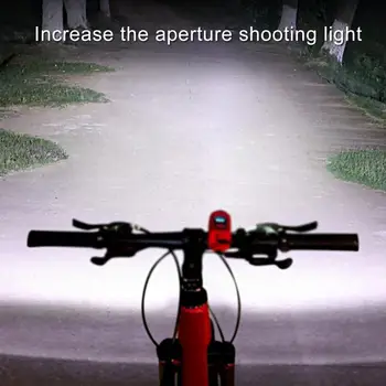 אופני הרים פנס USB לטעינה אופניים פנס סופר מבריק אופניים אור הורן