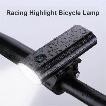 אופניים אורות סגסוגת אלומיניום אופני כביש פנסים קדמיים עם 360 מעלות סיבוב טעינה USB רכיבה על אופניים מול האור אופניים אביזרים