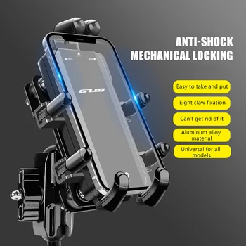 אקדל אופניים הטלפון הר סטנד מתכוונן Motocycle מחזיק טלפון 360° Rotatable GPS קליפ רכיבה על אופניים תושבת לאייפון Huawei Xiaomi
