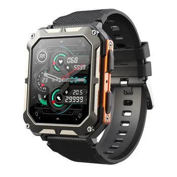 שעון חכם C20 PRO 1.83 אינץ גברים מוסיקה BT קורא חיצוני ספורט כושר גשש קצב הלב, לחץ הדם Smartwatch